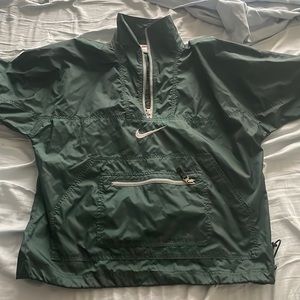 green quarter zip exclusive windbreaker